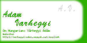 adam varhegyi business card