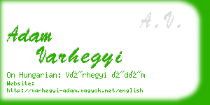adam varhegyi business card